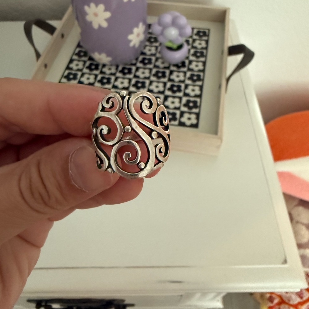 James Avery Intricate Silver Swirl Ring